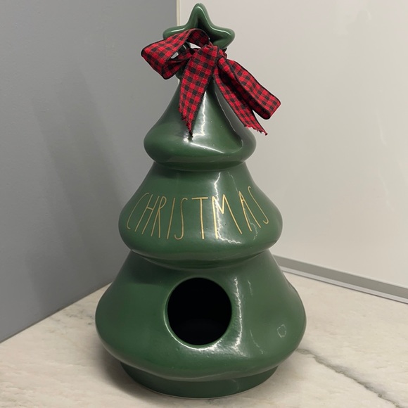 Rae Dunn Christmas Tree Birdhouse - Picture 1 of 5